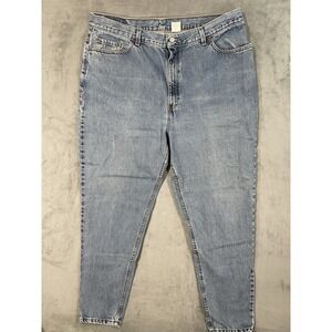 Vintage Levis Jeans Womens 22 W Blue Light Denim 550 Relaxed Tapered Made In USA